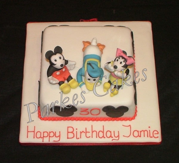 mickey mouse birthday cake